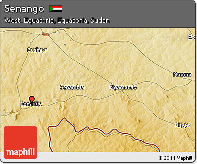 Physical 3D Map of Senango