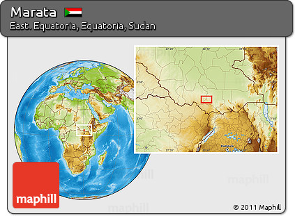 Physical Location Map of Marata