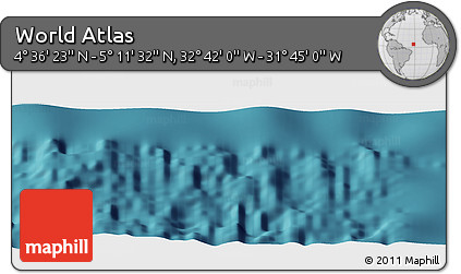Satellite Panoramic Map of the Area around 4° 53' 57" N, 32° 13' 30" W