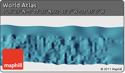 Satellite Panoramic Map of the Area around 4° 53' 57" N, 32° 13' 30" W
