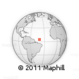 Outline Map of the Area around 4° 53' 57" N, 40° 43' 30" W, rectangular outline
