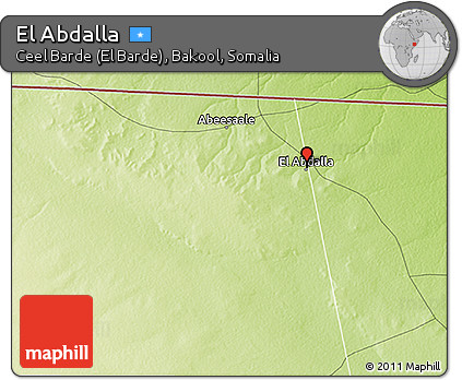 Physical 3D Map of El Abdalla