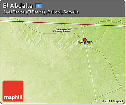 Physical 3D Map of El Abdalla