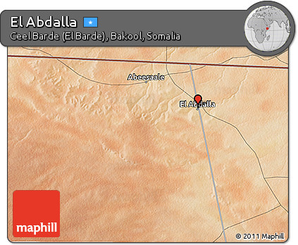 Satellite 3D Map of El Abdalla
