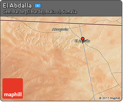 Satellite 3D Map of El Abdalla