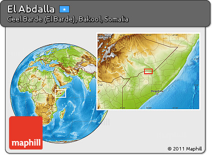 Physical Location Map of El Abdalla