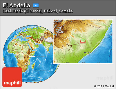 Physical Location Map of El Abdalla