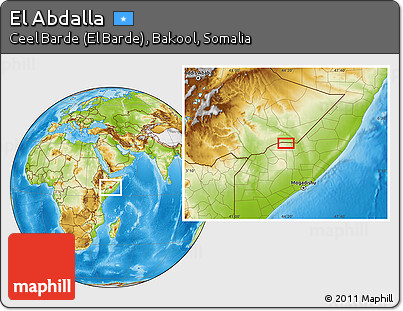 Physical Location Map of El Abdalla