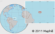 Gray Location Map of the area around 4° 53' 57" N, 47° 31' 29" W