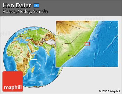 Physical Location Map of Hen Daier