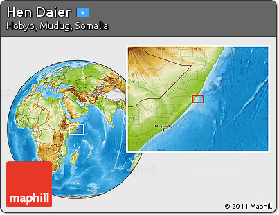 Physical Location Map of Hen Daier