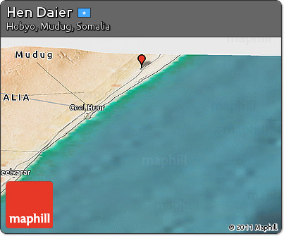 Satellite Panoramic Map of Hen Daier