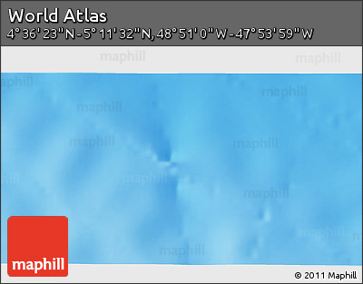 Physical 3D Map of the Area around 4° 53' 57" N, 48° 22' 30" W