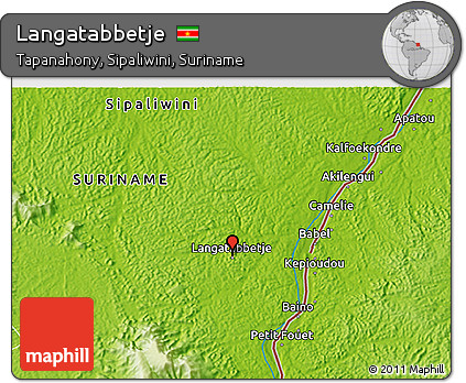 Physical 3D Map of Langatabbetje