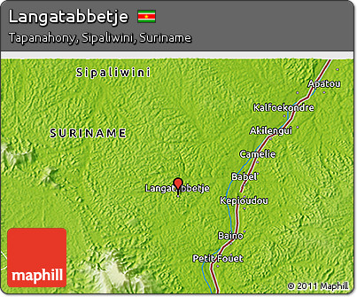 Physical 3D Map of Langatabbetje