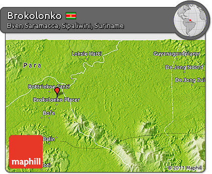 Physical 3D Map of Brokolonko