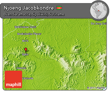 Physical 3D Map of Njoeng Jacobkondre