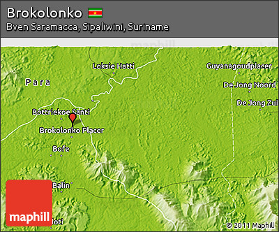 Physical 3D Map of Brokolonko