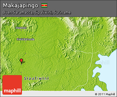 Physical 3D Map of Makajapingo