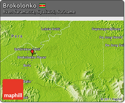 Physical 3D Map of Brokolonko