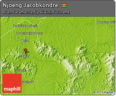 Physical 3D Map of Njoeng Jacobkondre