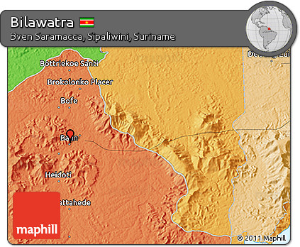 Political 3D Map of Bilawatra