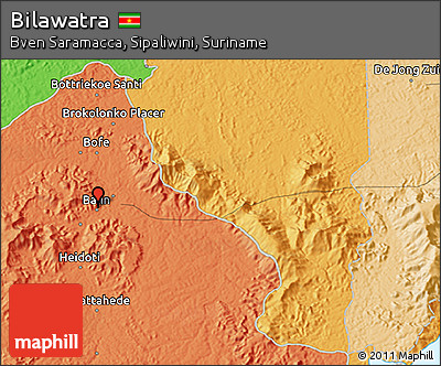 Political 3D Map of Bilawatra