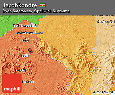 Political 3D Map of Jacobkondre