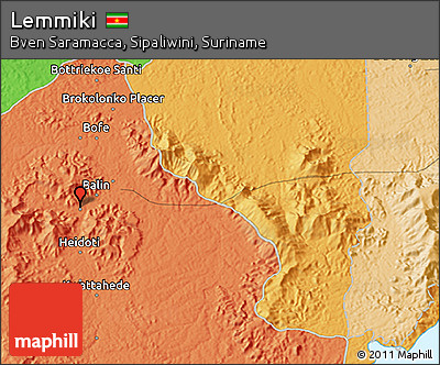 Political 3D Map of Lemmiki