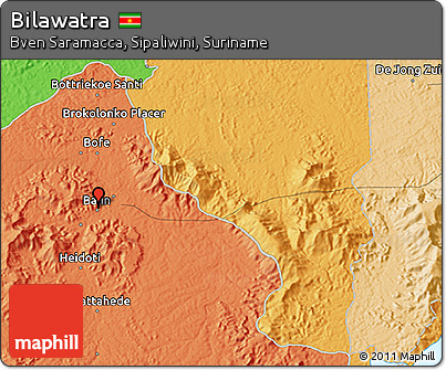 Political 3D Map of Bilawatra