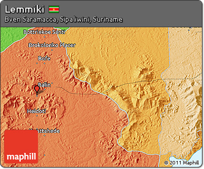 Political 3D Map of Lemmiki