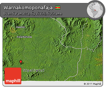 Satellite 3D Map of Warnakomoponafaja