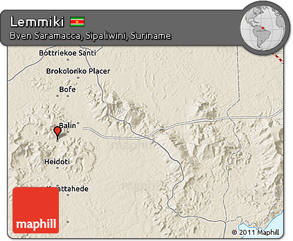 Shaded Relief 3D Map of Lemmiki