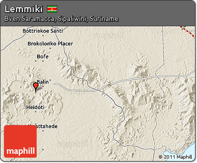 Shaded Relief 3D Map of Lemmiki
