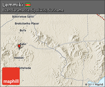 Shaded Relief 3D Map of Lemmiki