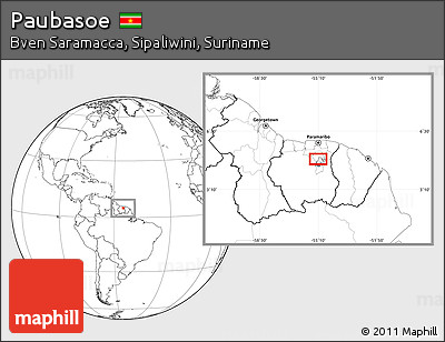 Blank Location Map of Paubasoe