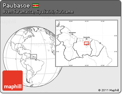 Blank Location Map of Paubasoe