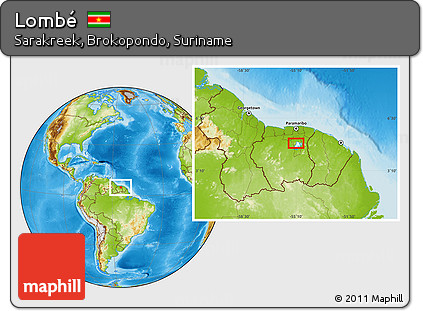 Physical Location Map of Lombé