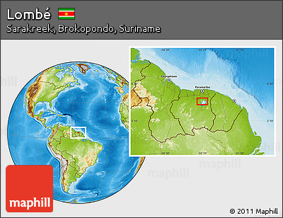 Physical Location Map of Lombé
