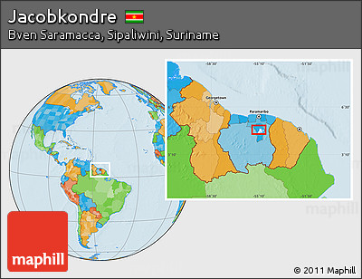 Political Location Map of Jacobkondre