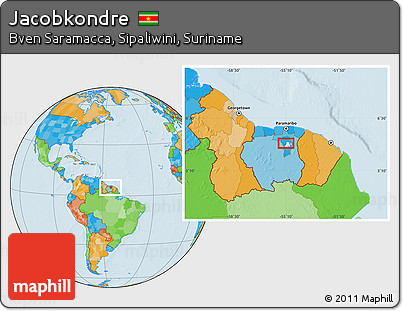 Political Location Map of Jacobkondre