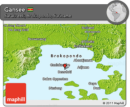 Physical Panoramic Map of Gansee
