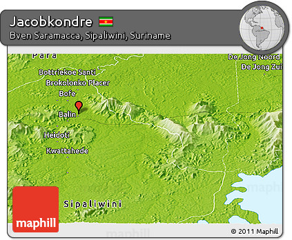 Physical Panoramic Map of Jacobkondre
