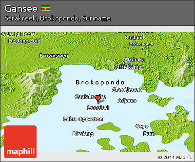 Physical Panoramic Map of Gansee