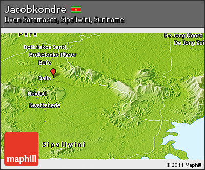 Physical Panoramic Map of Jacobkondre