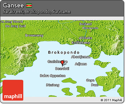 Physical Panoramic Map of Gansee