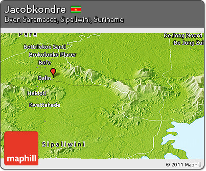 Physical Panoramic Map of Jacobkondre