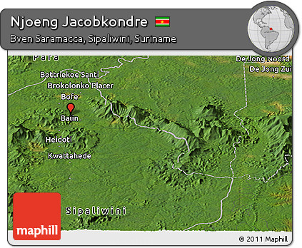 Satellite Panoramic Map of Njoeng Jacobkondre