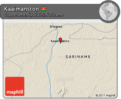 Shaded Relief 3D Map of Kaaimanston