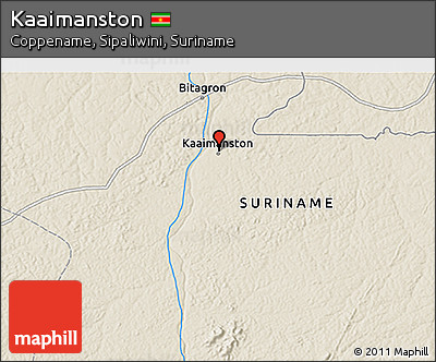 Shaded Relief 3D Map of Kaaimanston
